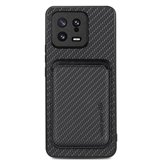 Xiaomi 13 Handyhülle – Detachable Card Holder Case 5G, kratzfeste mit Kohlefaserstruktur