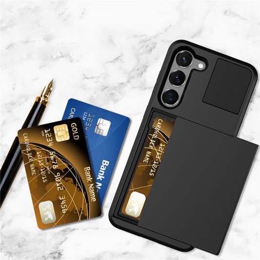 Galaxy S23 Plus Schiebekartensteckplatz-Hülle – Mit Kratzfestem Design