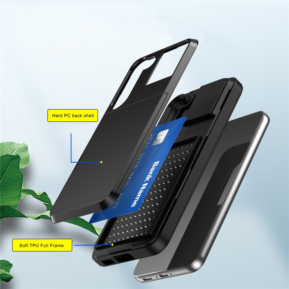 Galaxy S23 Plus Schiebekartensteckplatz-Hülle – Mit Kratzfestem Design