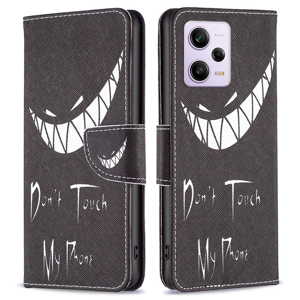 Pattern Printing PU Leather Flip Phone Case for Xiaomi Redmi Note 12 Pro 5G / Note 12 Pro Speed 5G / Poco X5 Pro 5G , Wallet Stand Anti-Drop Protective Cover
