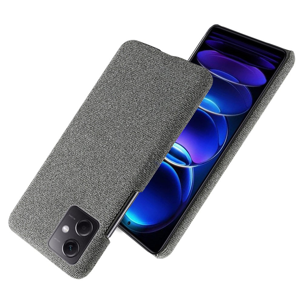 Phone Case For Xiaomi Redmi Note 12 5G (Global) / (India) / (China) / Poco X5 5G Solid Color Cloth Texture Drop-proof Phone Cover