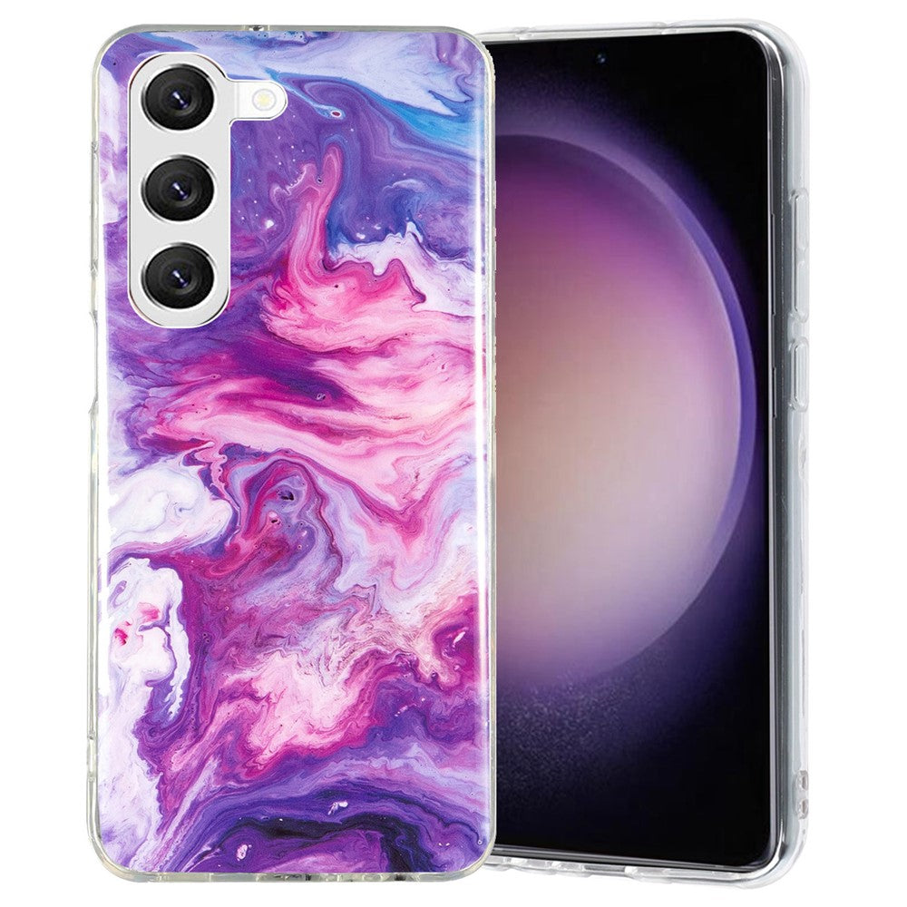 Galaxy S23 Plus Schutzhülle – Marmormuster & Kratzfest