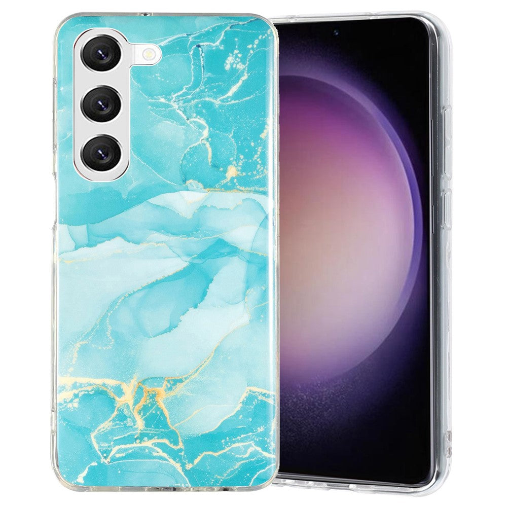 Galaxy S23 Plus Schutzhülle – Marmormuster & Kratzfest