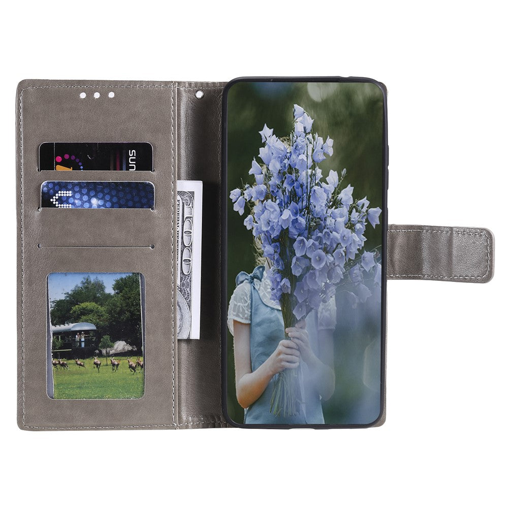 For Xiaomi 13 Lite / Civi 2 5G Imprinted Mandala Flower Pattern Leather Phone Case Wallet Stand Phone Cover with Strap