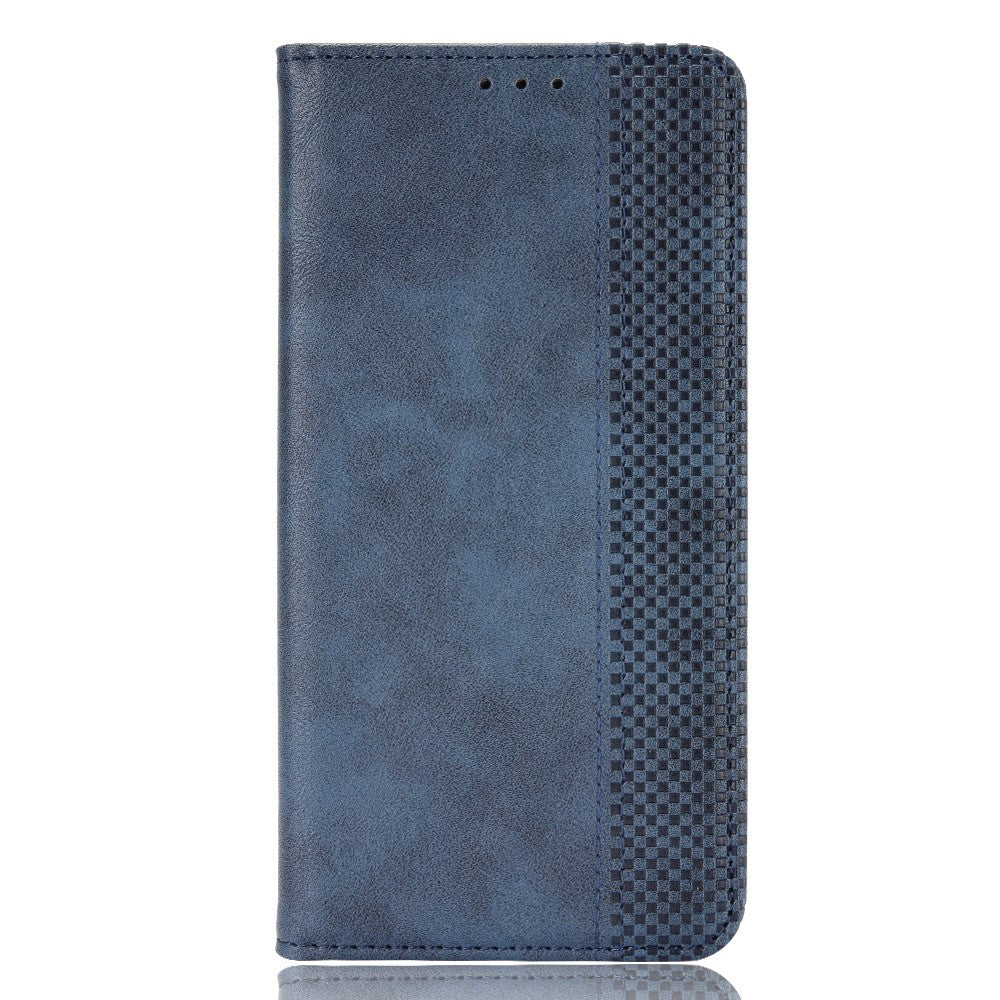 Pixel 7a Lederhülle – Mit Brieftaschenfunktion, Ständer & Retro-Textur
