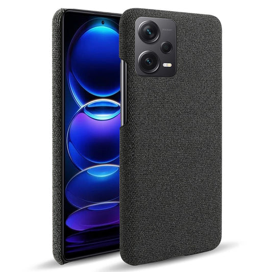 Xiaomi Redmi Note 12 Pro+ 5G Handyhülle – Stoßfeste Smartphone-, einfarbig, Hart-PC + Stoff