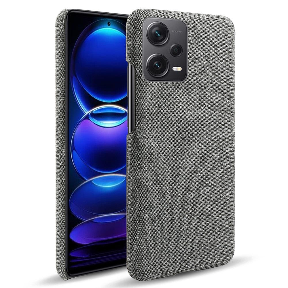 For Xiaomi Redmi Note 12 Pro+ 5G Shockproof Smartphone Case Solid Color Hard PC+Cloth Phone Cover