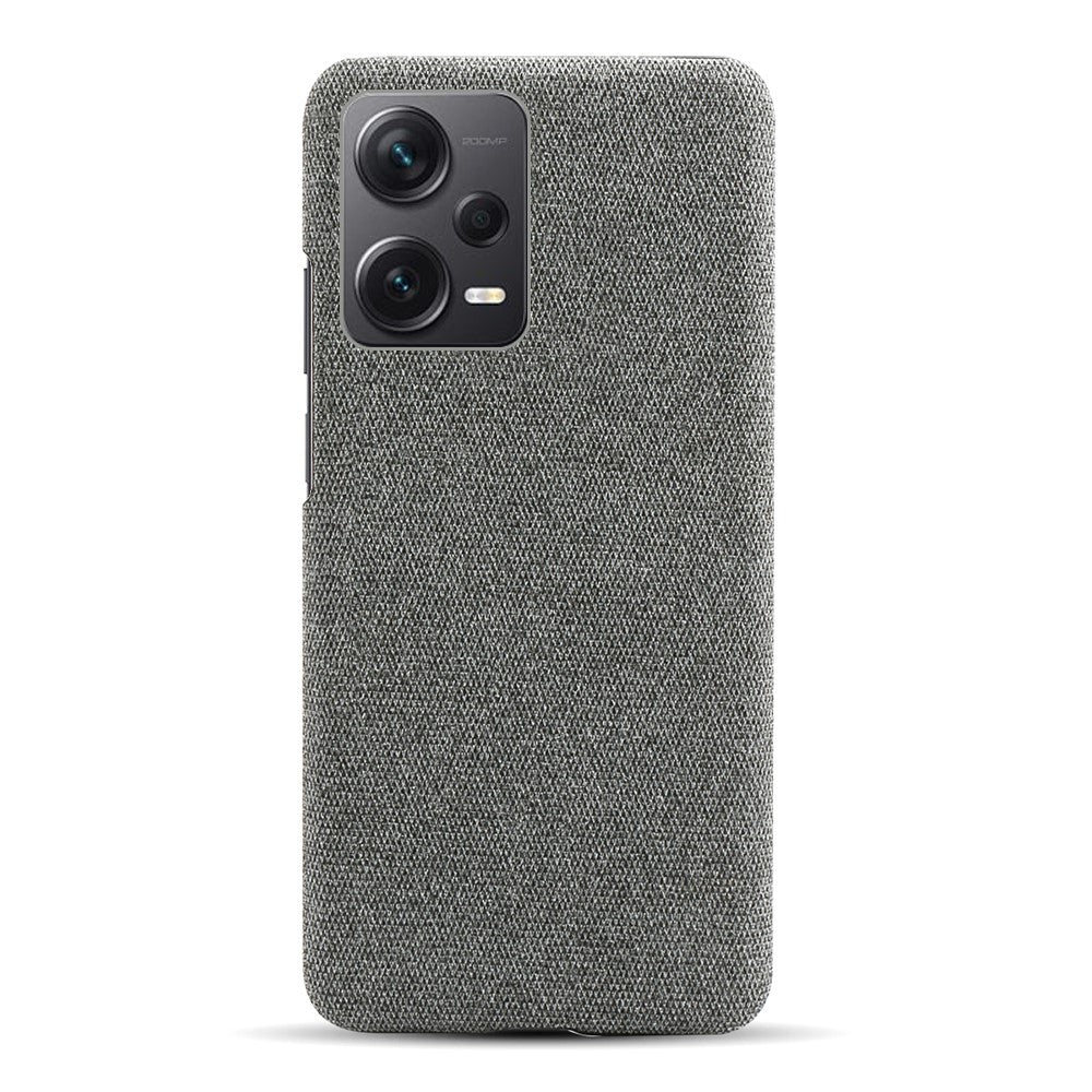 For Xiaomi Redmi Note 12 Pro+ 5G Shockproof Smartphone Case Solid Color Hard PC+Cloth Phone Cover