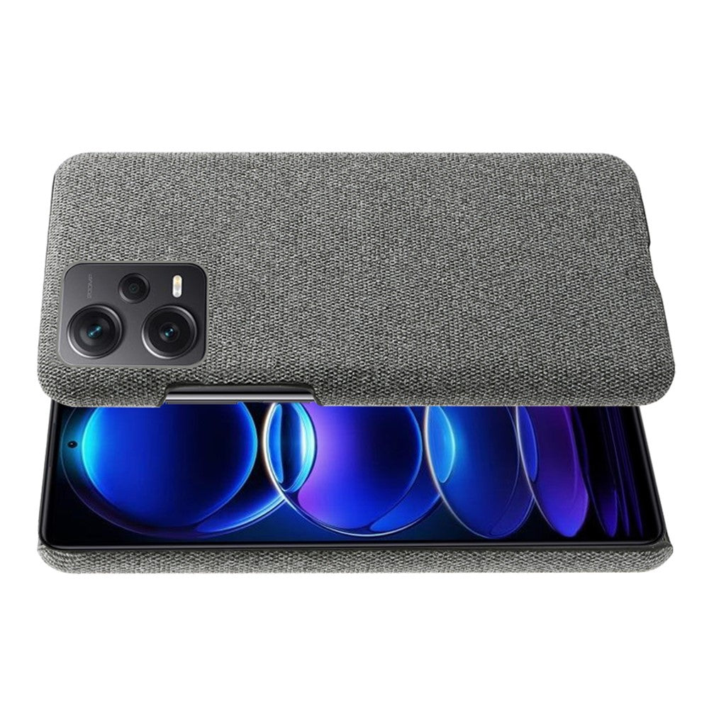 For Xiaomi Redmi Note 12 Pro+ 5G Shockproof Smartphone Case Solid Color Hard PC+Cloth Phone Cover