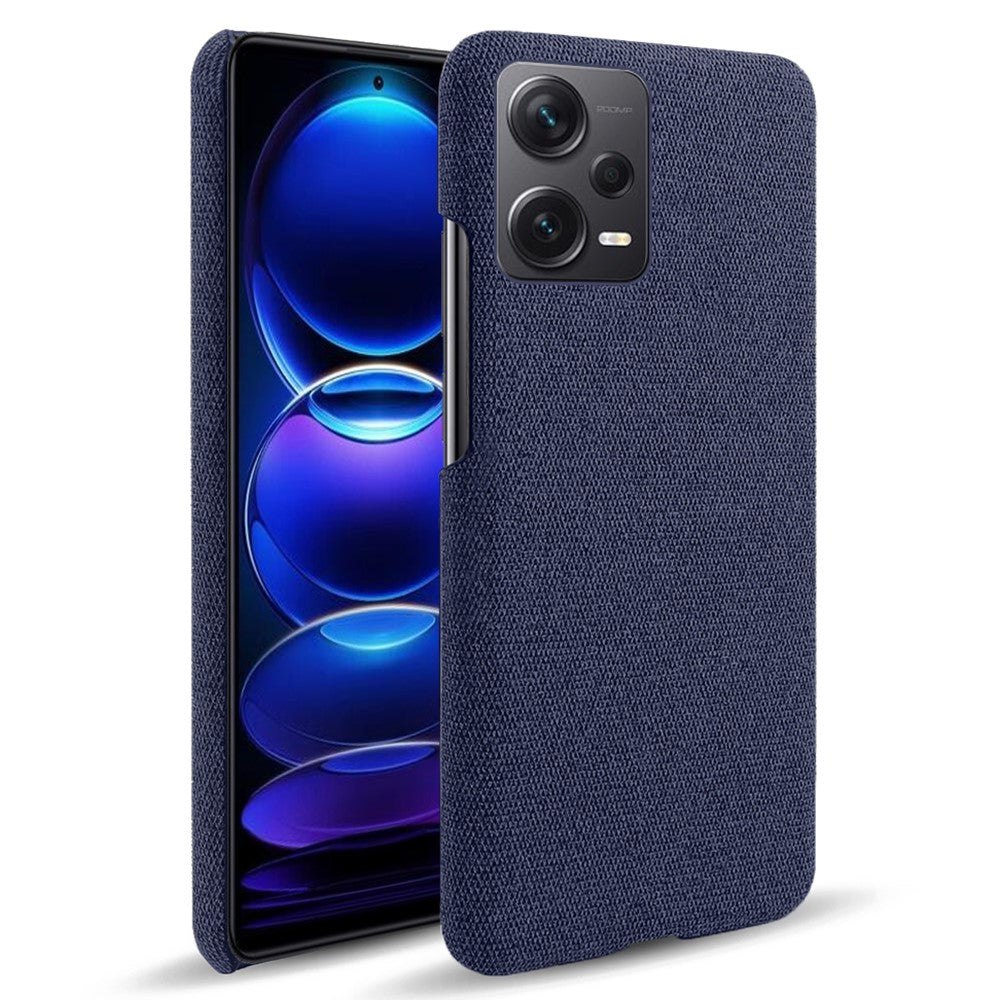 For Xiaomi Redmi Note 12 Pro+ 5G Shockproof Smartphone Case Solid Color Hard PC+Cloth Phone Cover