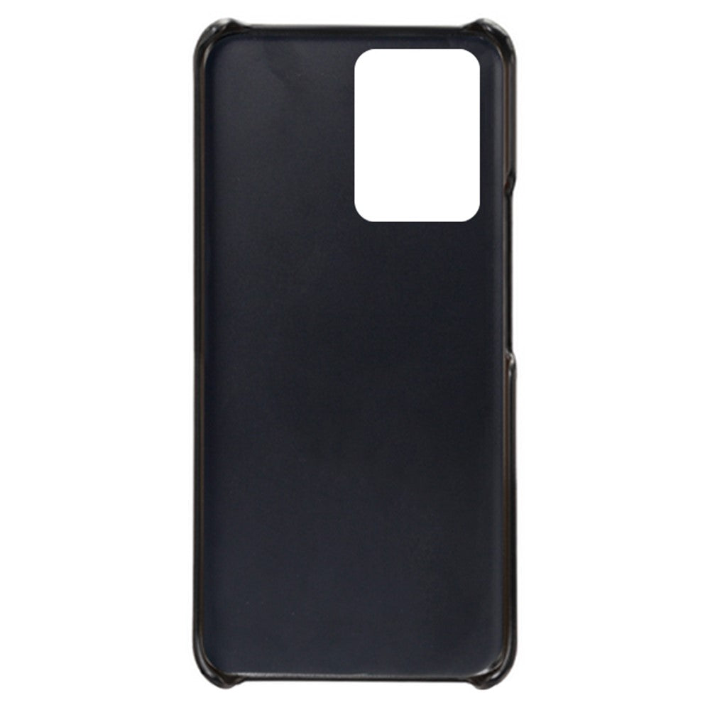 For Xiaomi Redmi Note 12 Pro+ 5G Calf Textured Phone Cover Anti-scratch PU Leather Coated PC Mobile Phone Case