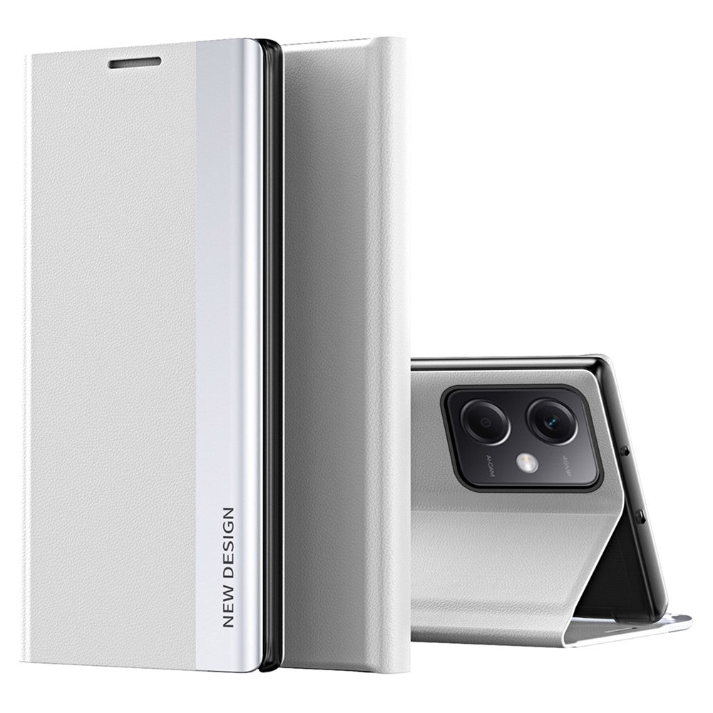 For Xiaomi Poco X5 Pro 5G / Redmi Note 12 Pro Speed 5G / Note 12 Pro 5G PU Leather Stand Phone Case Electroplating Smartphone Cover