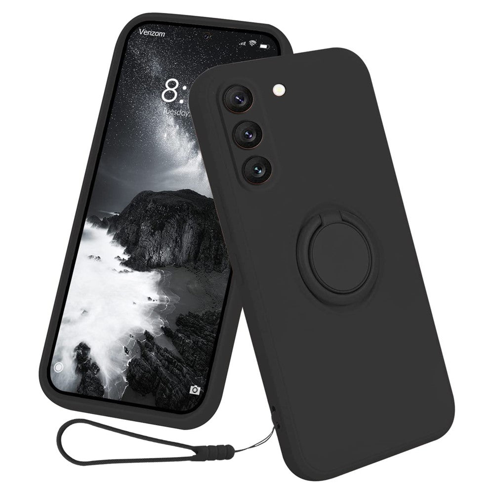 Galaxy S23 Silikonhülle – Leicht & Mit Schwenkring-Ständer