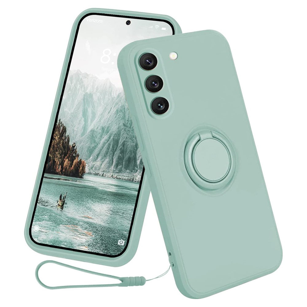 Galaxy S23 Plus Silikonhülle – Leicht & Mit Schwenkring-Ständer