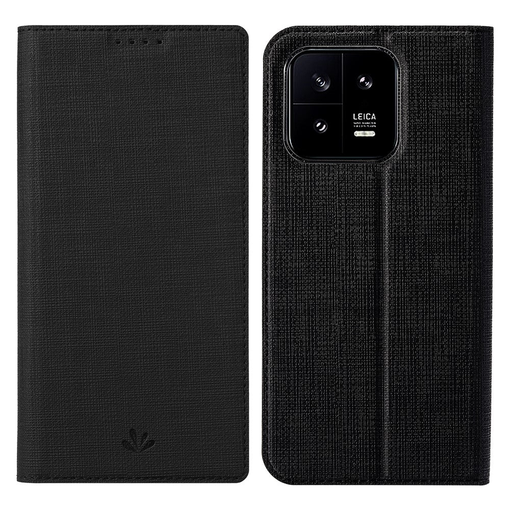 VILI DMX Series Phone Leather Case for Xiaomi 13 5G Card Holder Stand Cell Phone Cover