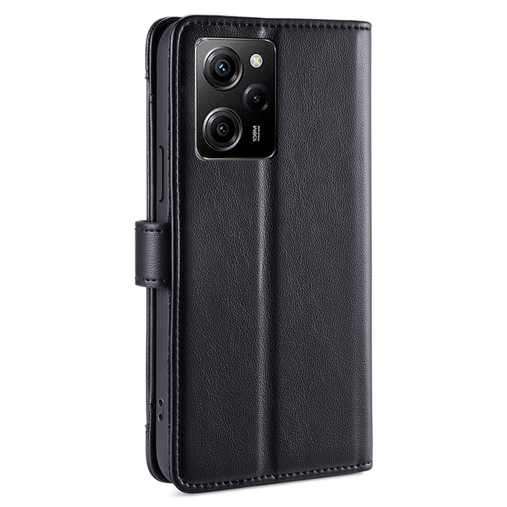 For Xiaomi Redmi Note 12 Pro Speed 5G / Note 12 Pro 5G / Poco X5 Pro 5G Zipper Pocket Phone Stand Case Leather Phone Cover with Straps