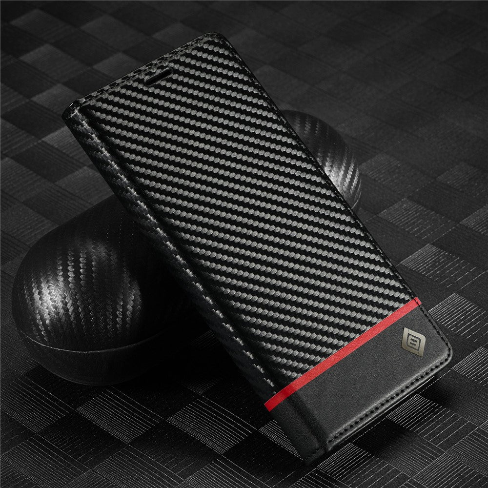 LC.IMEEKE For Xiaomi Poco X5 Pro 5G / Redmi Note 12 Pro 5G / Note 12 Pro Speed 5G Carbon Fiber Texture Leather Wallet Phone Case Anti-drop Stand Cover