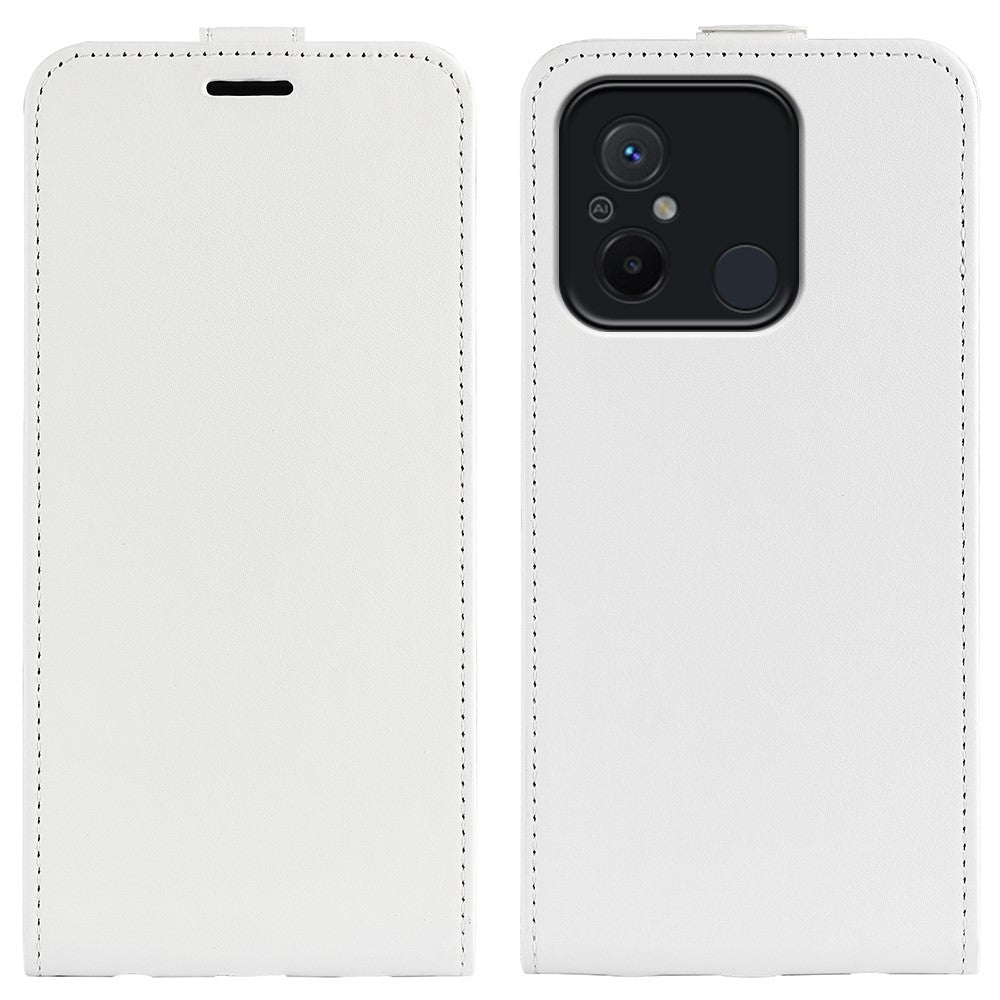 Vertical Flip Leather Phone Cover For Xiaomi Redmi 12C 4G , Crazy Horse Texture Smartphone Case with Card Slot