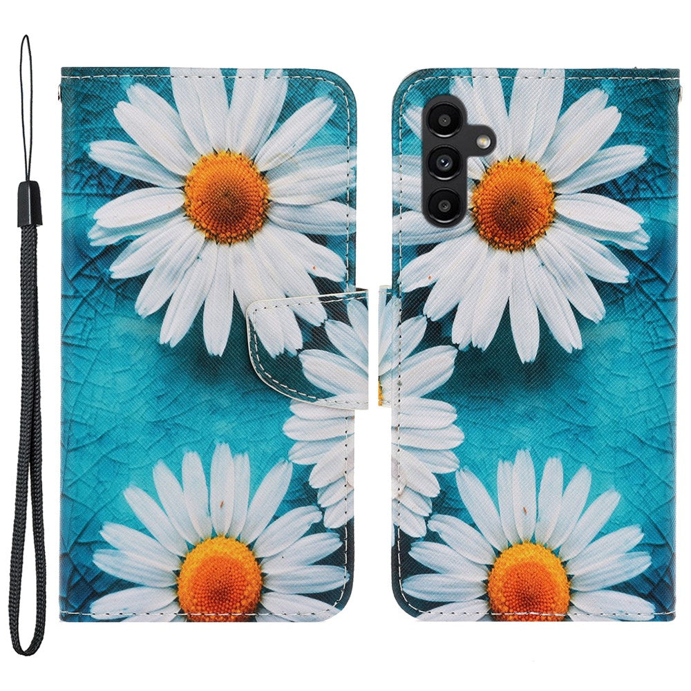 Galaxy A24 4G Wallet-Hülle – Musterdruck, mit Ständer & Riemen