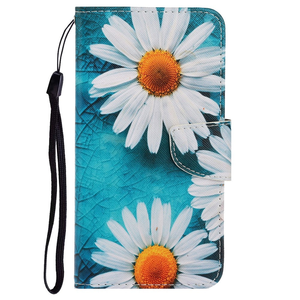Galaxy A24 4G Wallet-Hülle – Musterdruck, mit Ständer & Riemen