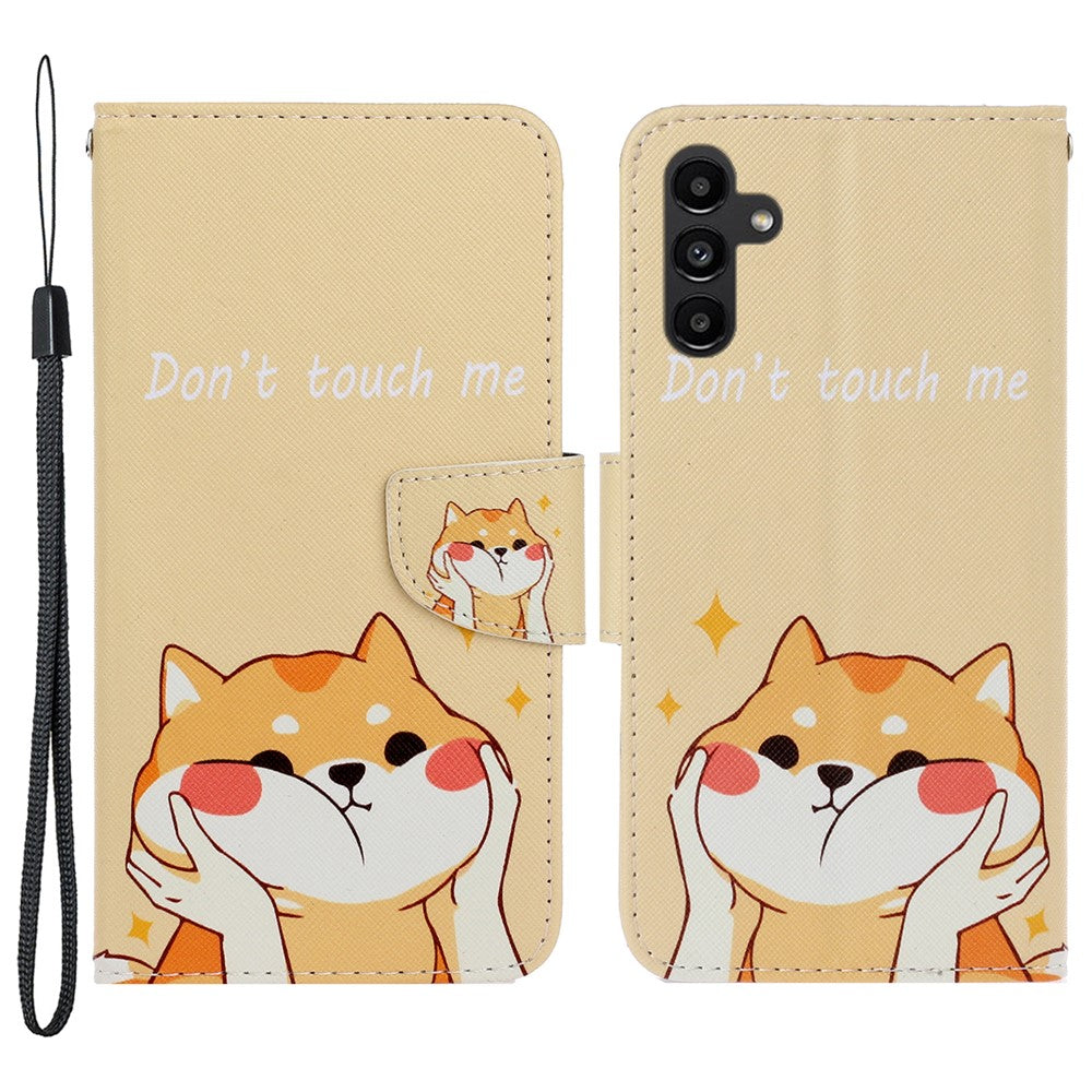 Galaxy A24 4G Wallet-Hülle – Musterdruck, mit Ständer & Riemen