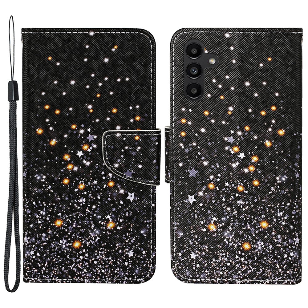 Galaxy A24 4G Wallet-Hülle – Musterdruck, mit Ständer & Riemen