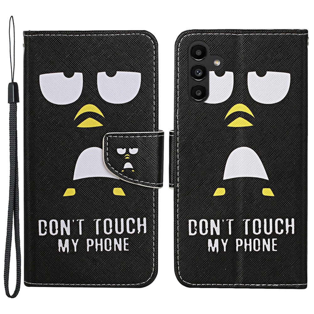 Galaxy A24 4G Wallet-Hülle – Musterdruck, mit Ständer & Riemen