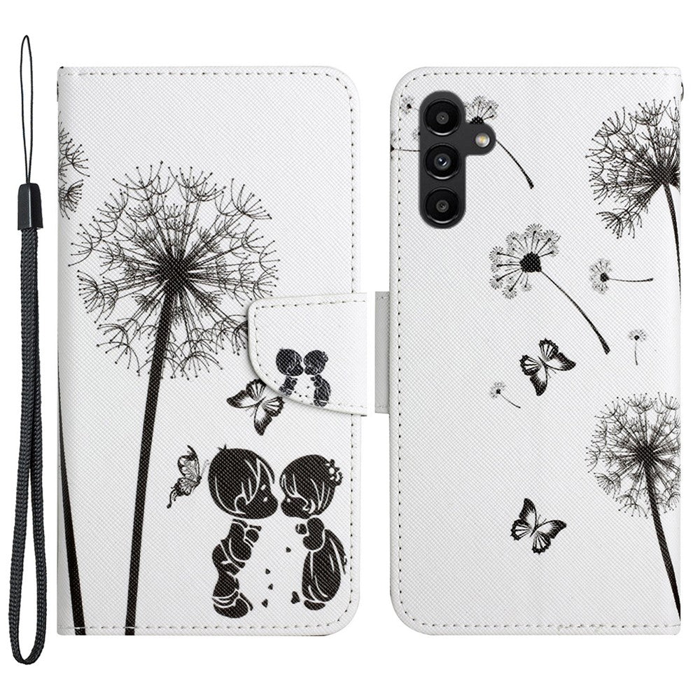 Galaxy A24 4G Wallet-Hülle – Musterdruck, mit Ständer & Riemen