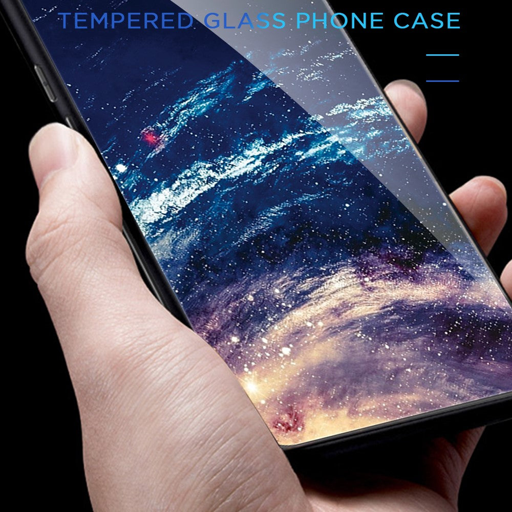 For Xiaomi 13 Pro 5G Cell Phone Case Pattern Printing Tempered Glass+PC+TPU Protective Phone Cover