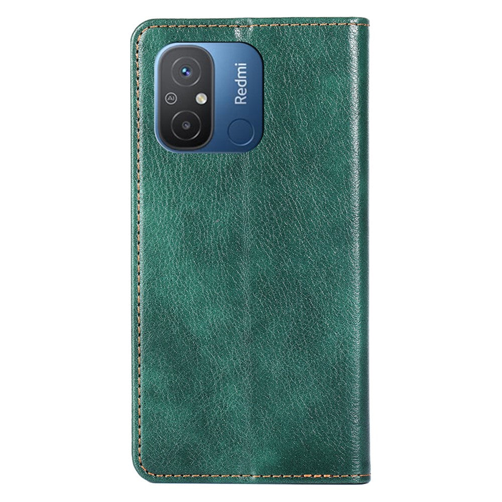 For Xiaomi Redmi 12C 4G PU Leather Wallet Stand Case Magnetic Closing Anti-drop Phone Cover