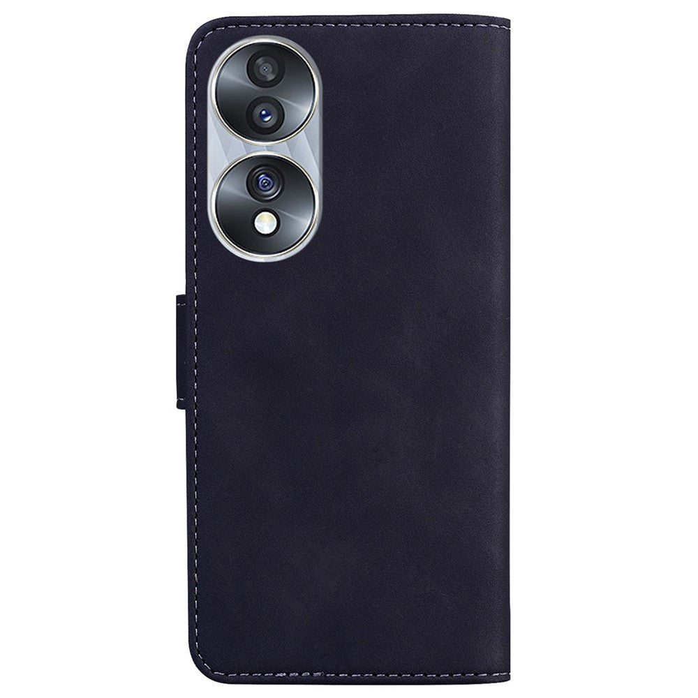 For Honor 70 5G PU Leather Wallet Phone Case Butterfly Pattern TPU Interior Stand Cover
