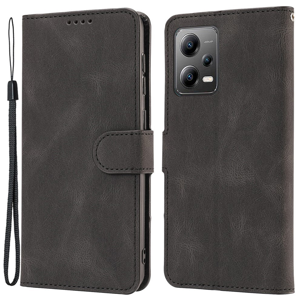 For Xiaomi Redmi Note 12 Pro+ 5G / Note 12 Explorer 5G Leather Phone Case Stand Wallet Cover with Strap