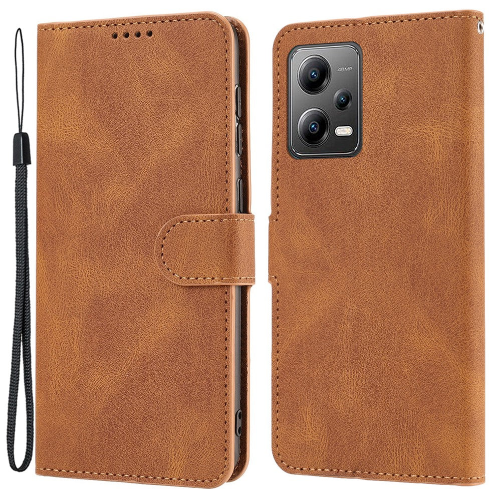 For Xiaomi Redmi Note 12 Pro+ 5G / Note 12 Explorer 5G Leather Phone Case Stand Wallet Cover with Strap
