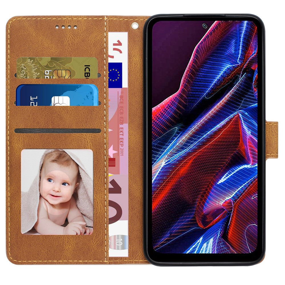 For Xiaomi Redmi Note 12 Pro+ 5G / Note 12 Explorer 5G Leather Phone Case Stand Wallet Cover with Strap