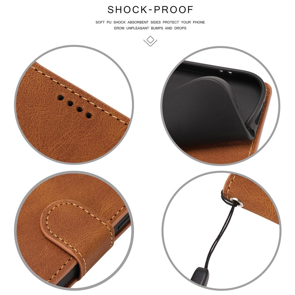 For Xiaomi Redmi Note 12 Pro+ 5G / Note 12 Explorer 5G Leather Phone Case Stand Wallet Cover with Strap