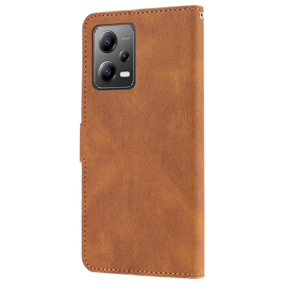 For Xiaomi Redmi Note 12 Pro+ 5G / Note 12 Explorer 5G Leather Phone Case Stand Wallet Cover with Strap