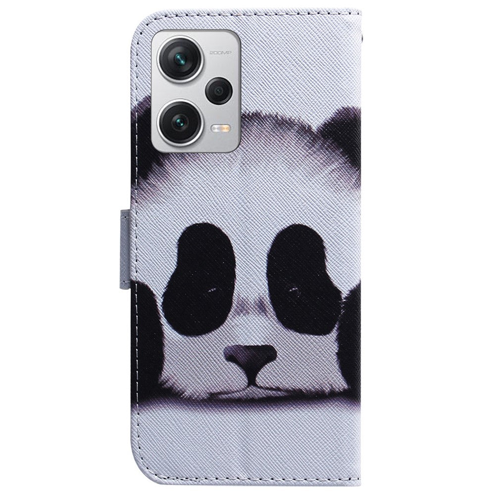 For Xiaomi Redmi Note 12 Pro+ 5G Shockproof Wallet Cover Pattern Printing PU Leather Stand Phone Case