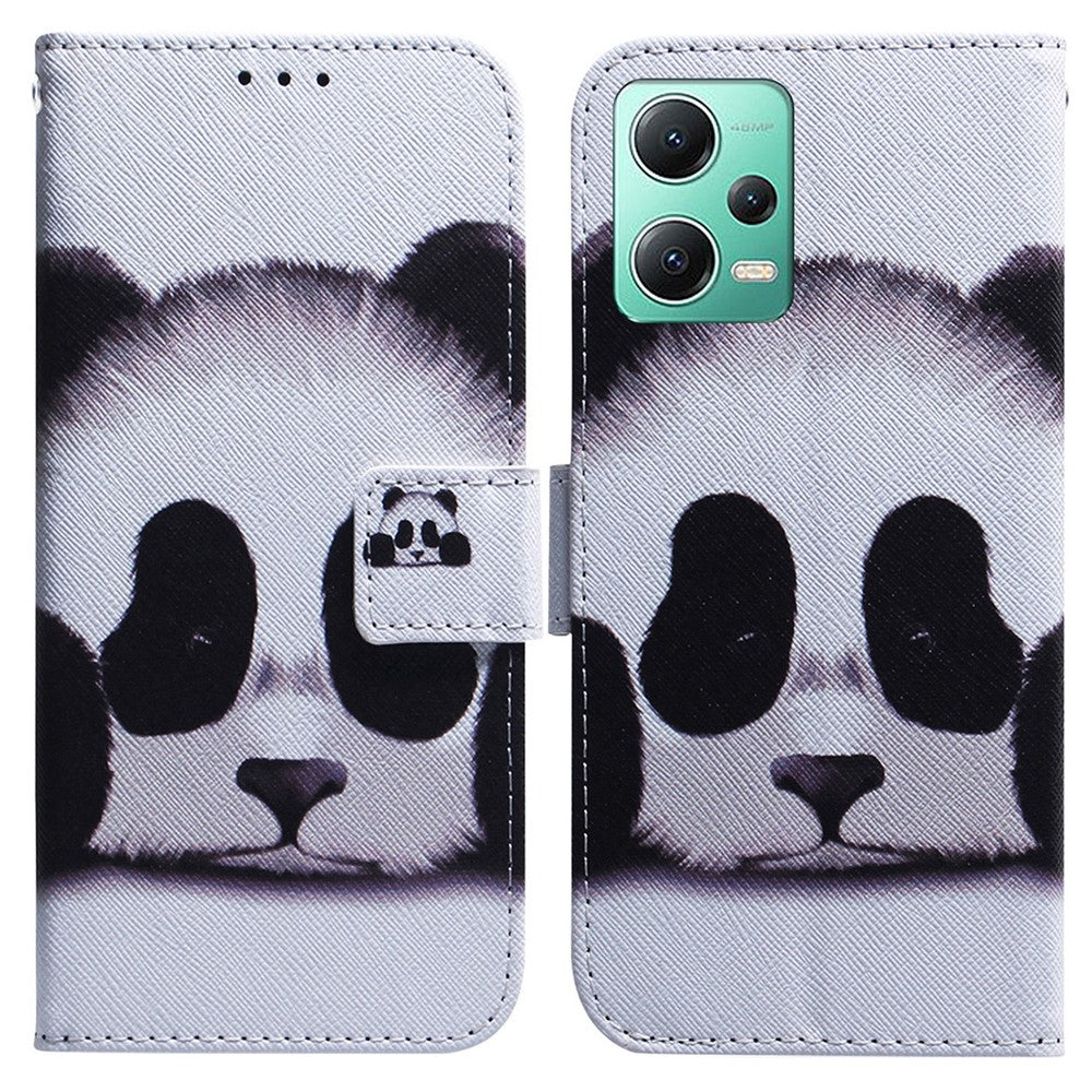 For Xiaomi Redmi Note 12 5G (Global) / (India) / (China) / Poco X5 5G Phone Wallet Case Pattern Printing Leather Stand Phone Cover