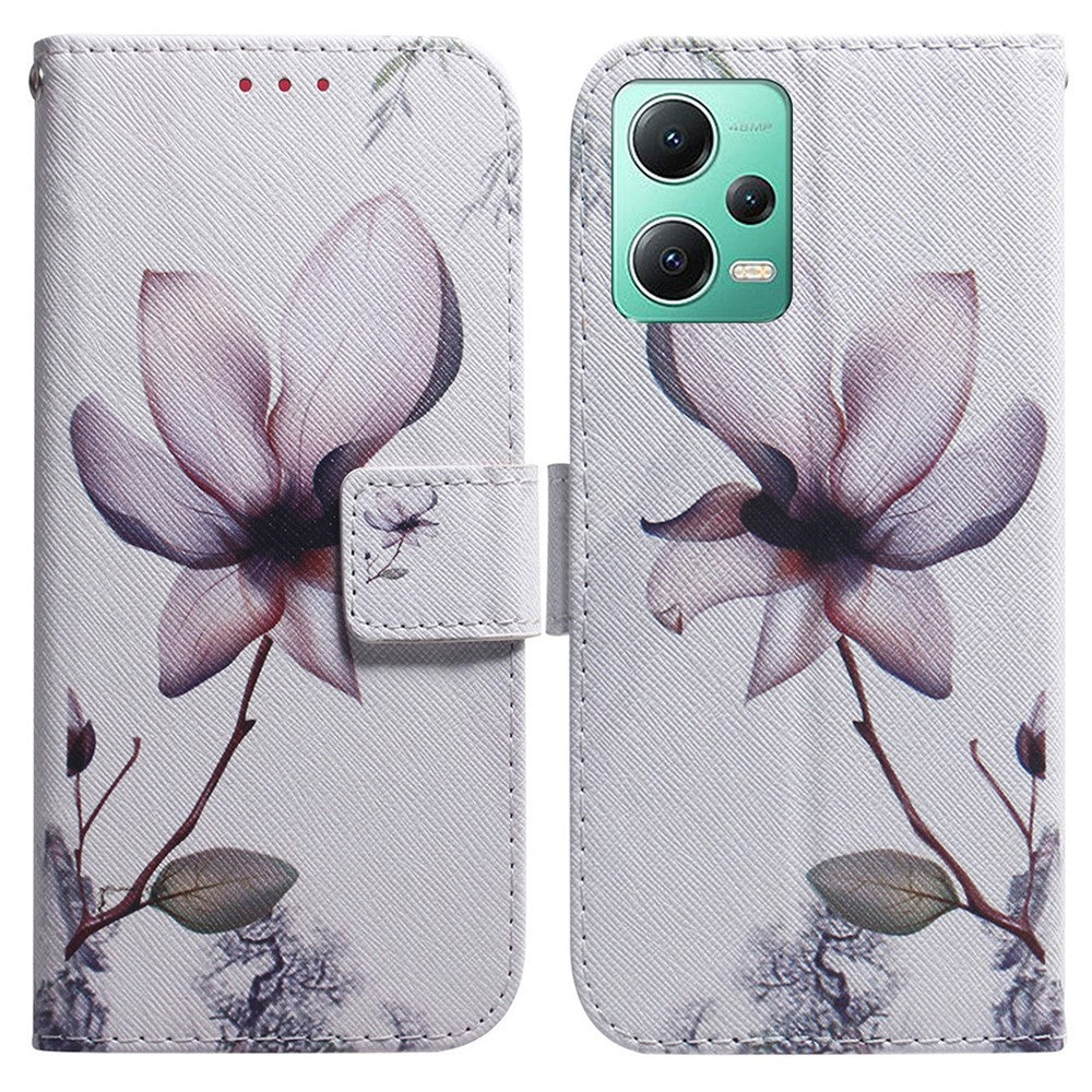 For Xiaomi Redmi Note 12 5G (Global) / (India) / (China) / Poco X5 5G Phone Wallet Case Pattern Printing Leather Stand Phone Cover