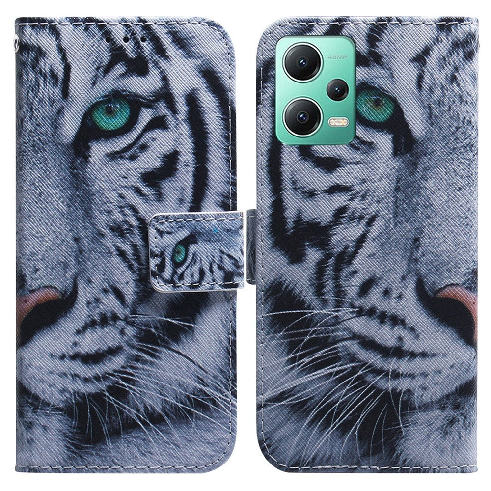 For Xiaomi Redmi Note 12 5G (Global) / (India) / (China) / Poco X5 5G Phone Wallet Case Pattern Printing Leather Stand Phone Cover