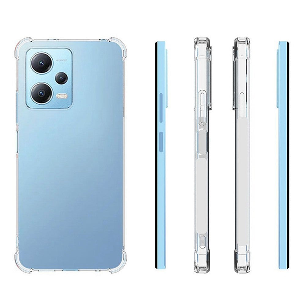 For Xiaomi Redmi Note 12 5G (Global) / (India) / (China) / Poco X5 5G Non-slip Phone Case Transparent TPU Back Cover