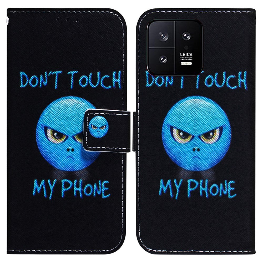 For Xiaomi 13 5G PU Leather Wallet Phone Case Pattern Printing Folding Stand Cover
