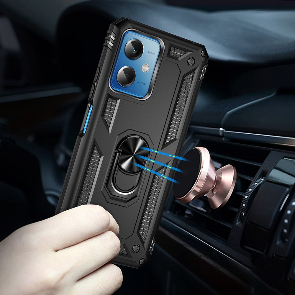 For Xiaomi Redmi Note 12 5G (Global) / (India) / (China) / Poco X5 5G Ring Kickstand Phone Case TPU + PC Cell Phone Cover