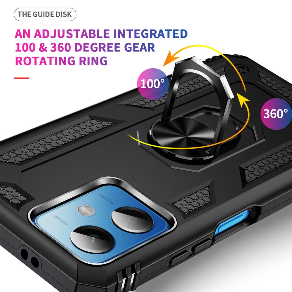 For Xiaomi Redmi Note 12 5G (Global) / (India) / (China) / Poco X5 5G Ring Kickstand Phone Case TPU + PC Cell Phone Cover