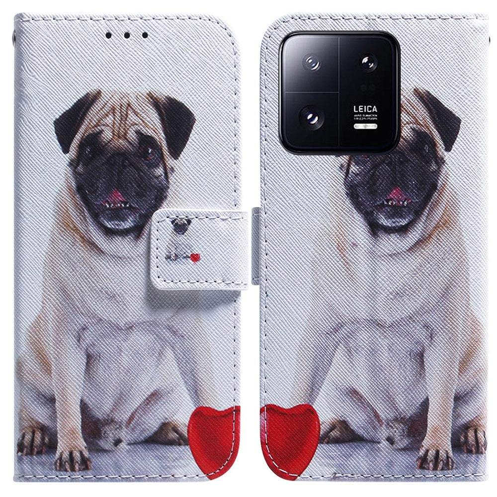 For Xiaomi 13 Pro 5G Wallet Leather Phone Case Pattern Printing Phone Stand Cover