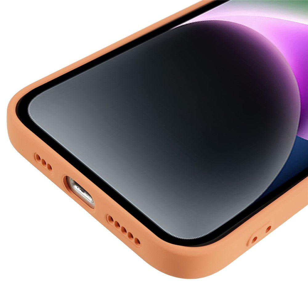 iPhone 14 Plus Gummierte Hülle – Mit Faserfutter & Anti-Kratz-Abdeckung