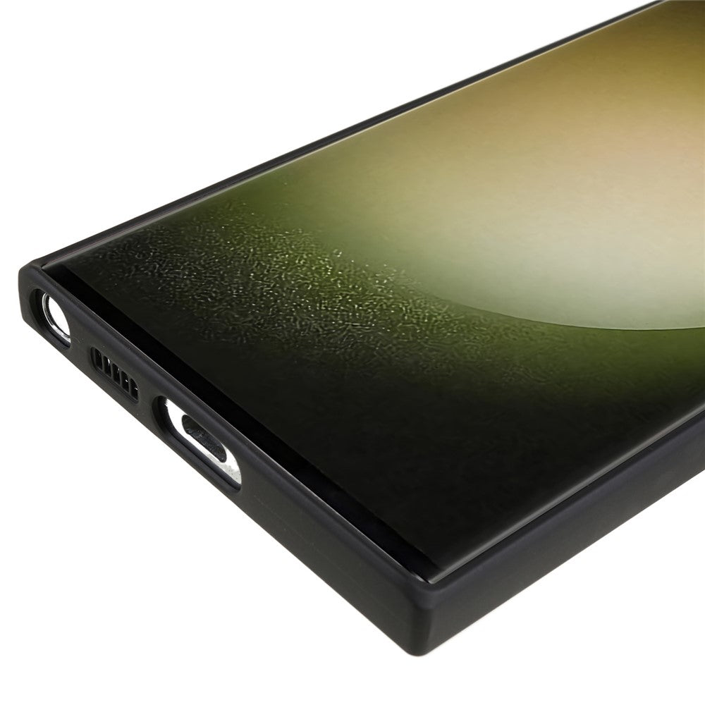 Galaxy S23 Ultra Gummierte Hülle – Mit Faserfutter & Anti-Kratz-Abdeckung