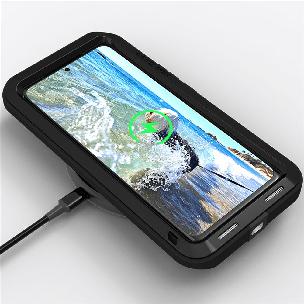 LOVE MEI For Xiaomi 13 Pro 5G Tough Armour Rugged Phone Case Metal + Silicone Protective Cover (without Tempered Glass)