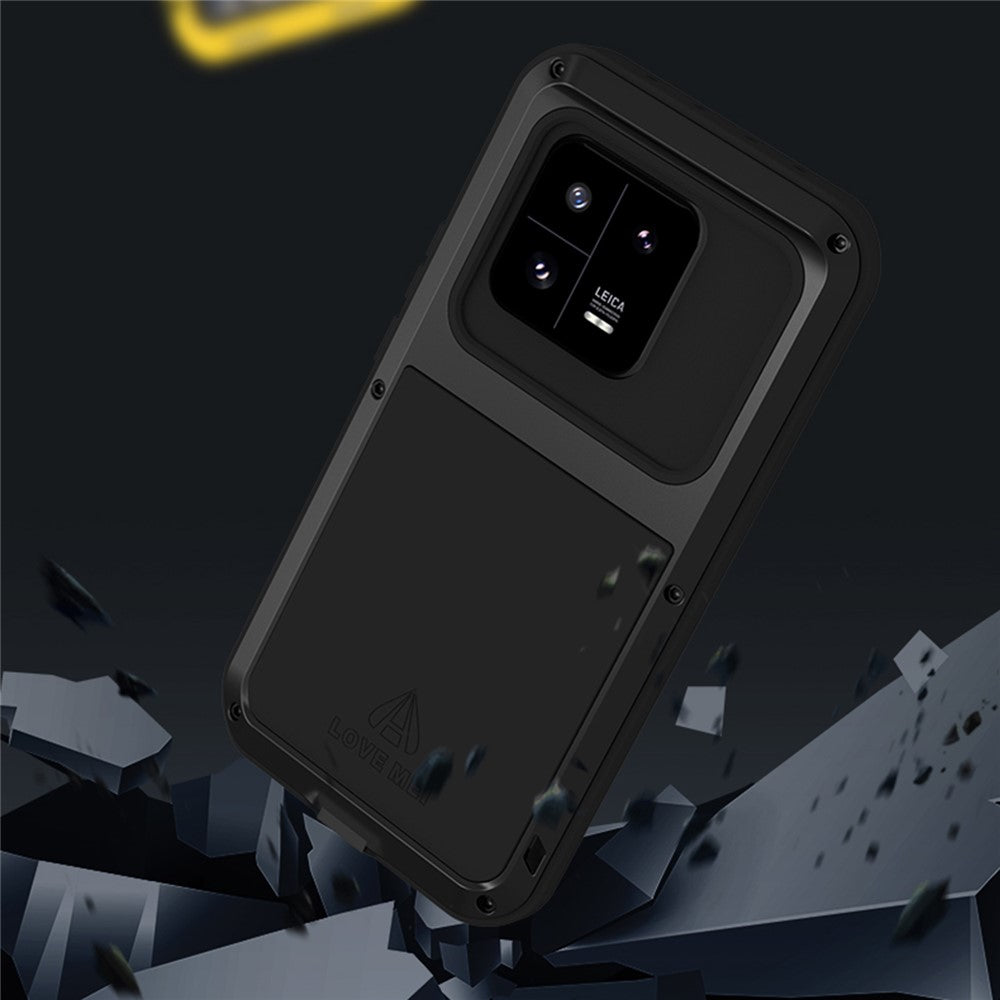 LOVE MEI For Xiaomi 13 Pro 5G Tough Armour Rugged Phone Case Metal + Silicone Protective Cover (without Tempered Glass)