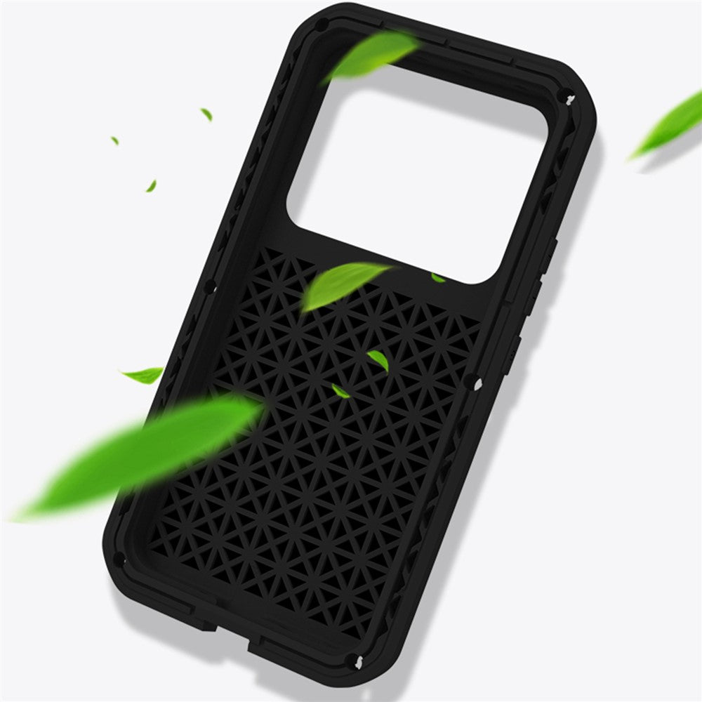 LOVE MEI For Xiaomi 13 Pro 5G Tough Armour Rugged Phone Case Metal + Silicone Protective Cover (without Tempered Glass)